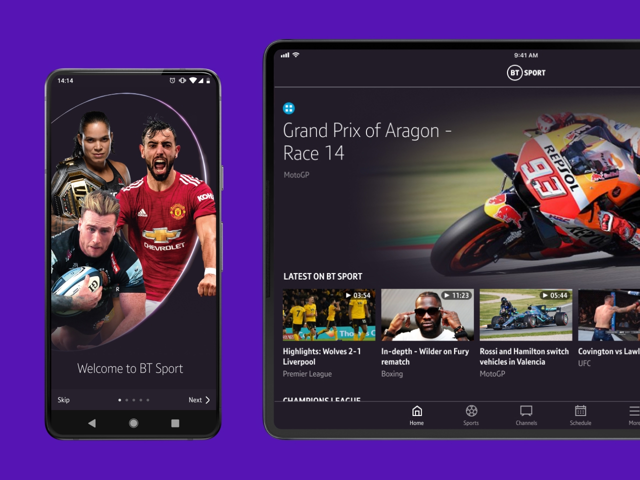 BT Sport across multiple devices