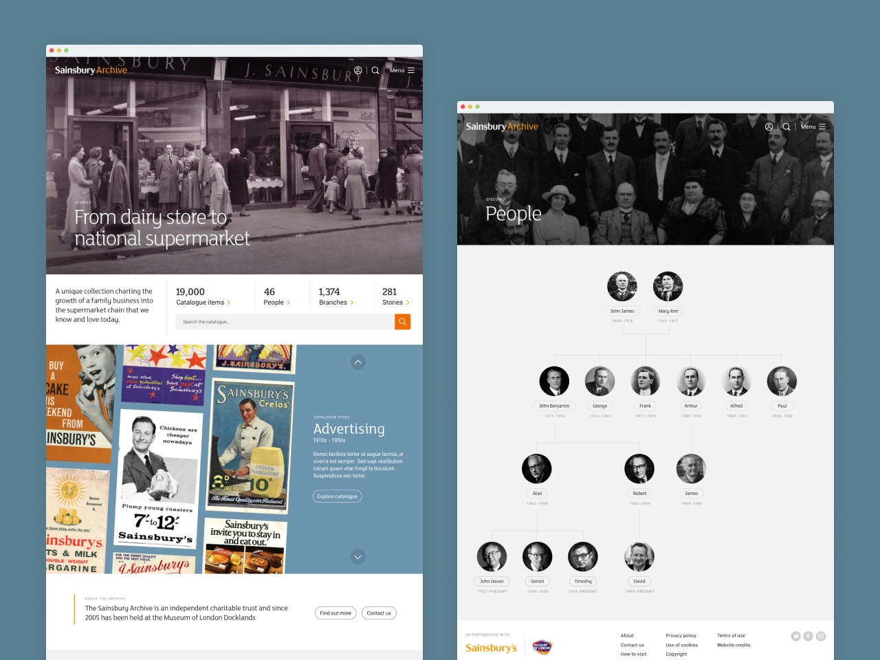 Sainsbury Archive website